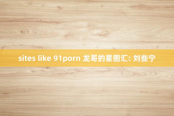 sites like 91porn 龙哥的星图汇: 刘些宁